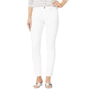 AG The Prima Ankle Cigarette Slim Slim Straight Skinny White Denim Jeans size 28